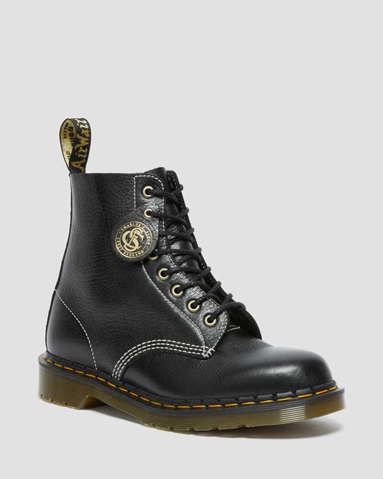 Black Kudu Classic Women's Dr Martens 1460 Pascal Made in England Classic Leather Lace Up Boots | PHS-103864